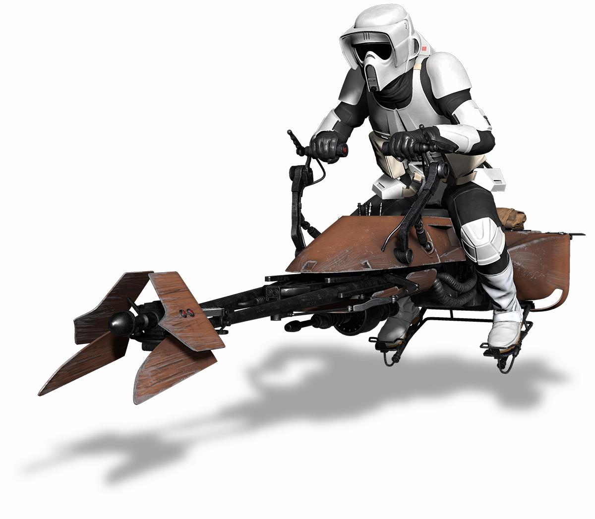 Aratech 74-Z Speeder Bike – Patrol Division (Brown)