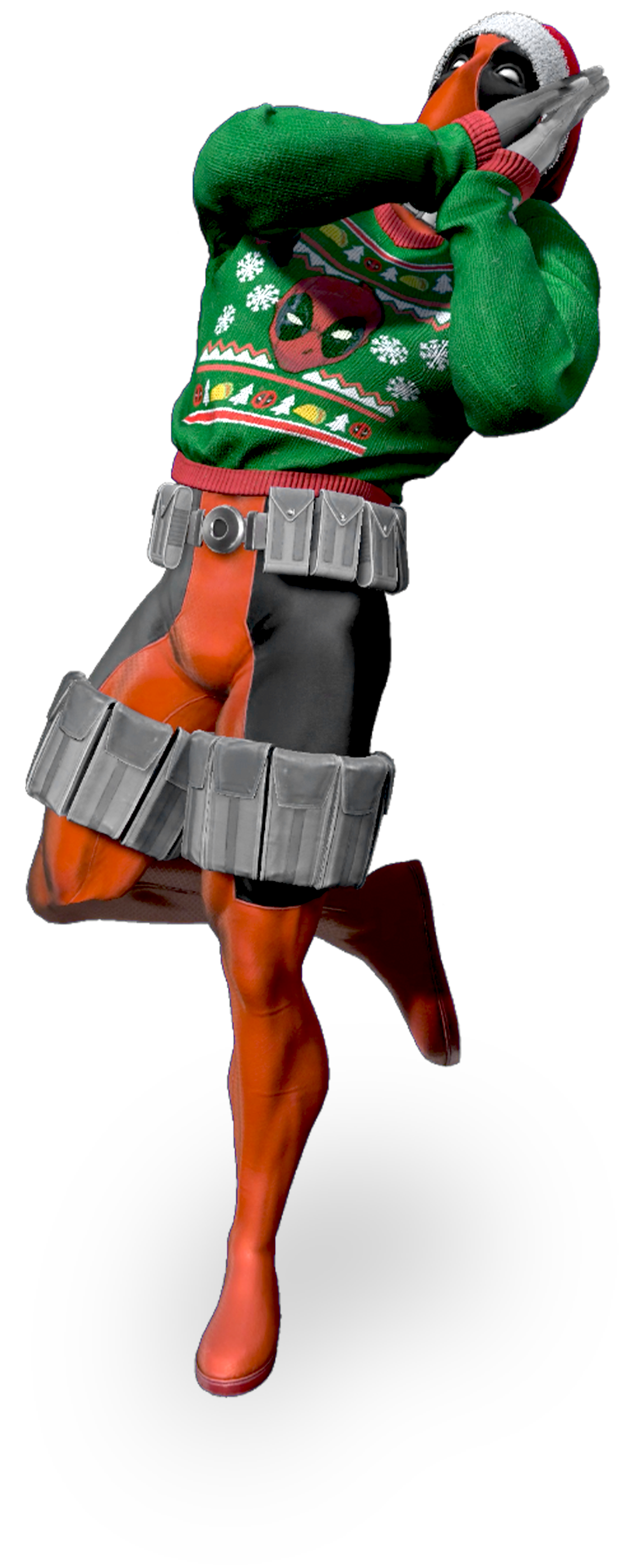 Deadpool Animated variant under the mistletoe