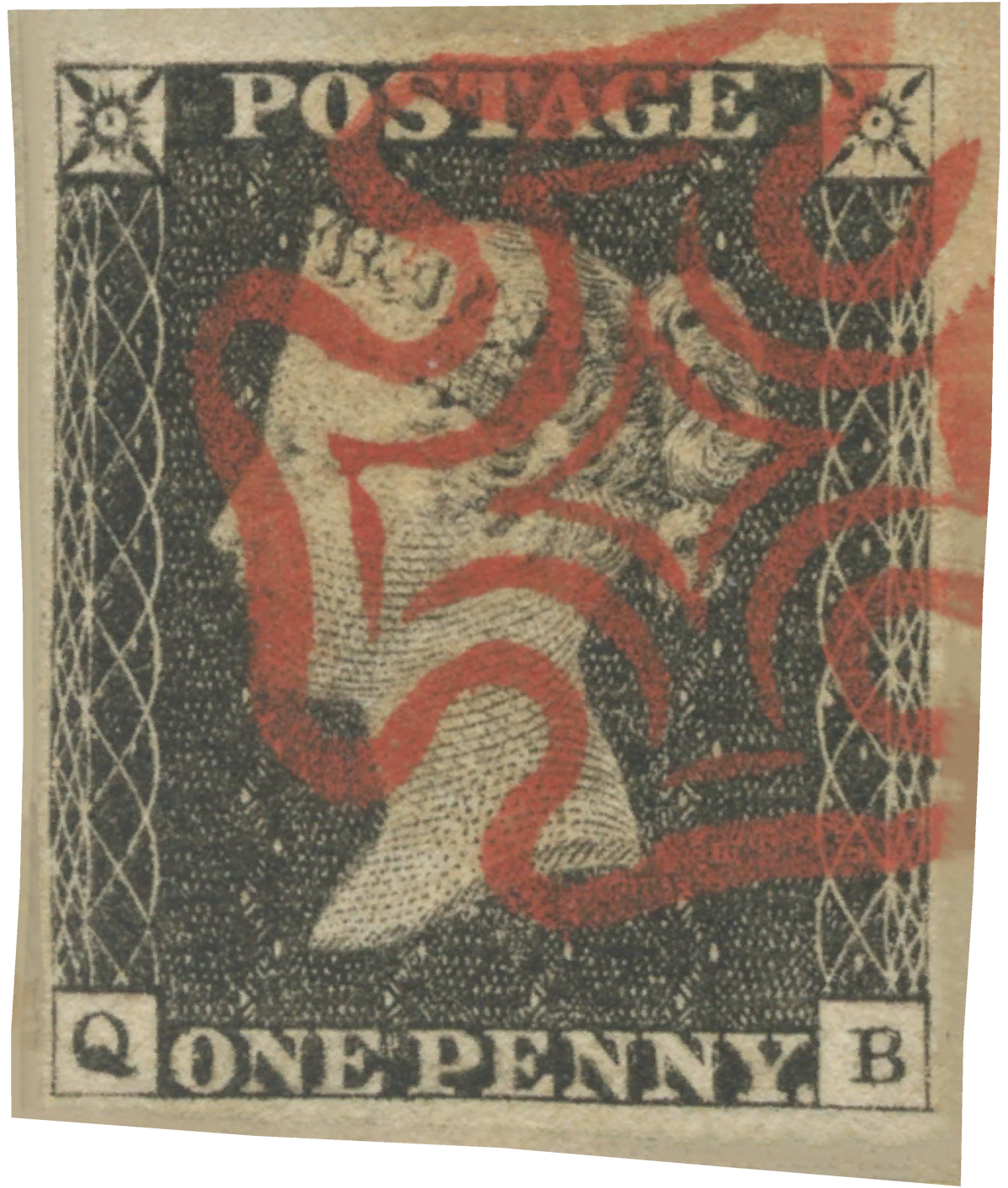 ペニーブラック　1840年 ペニーブラック 1840年 ペニーブラック 1840年 The 1840 Penny Black