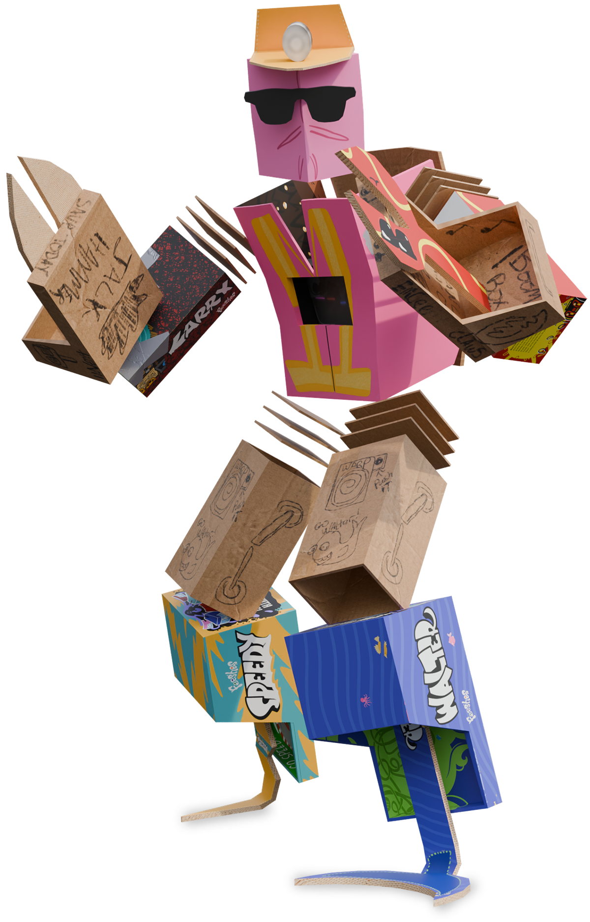 The Feesh Force 5 Box Robot Digital Collectible | VeVe